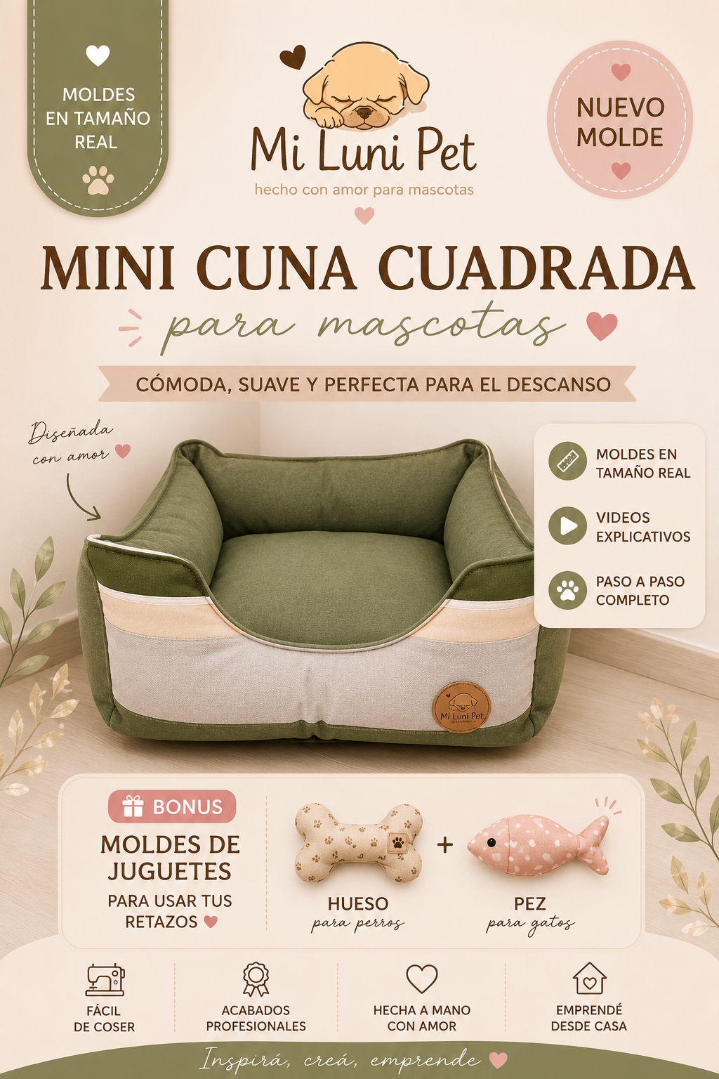 Molde Mini Cuna Cuadrada