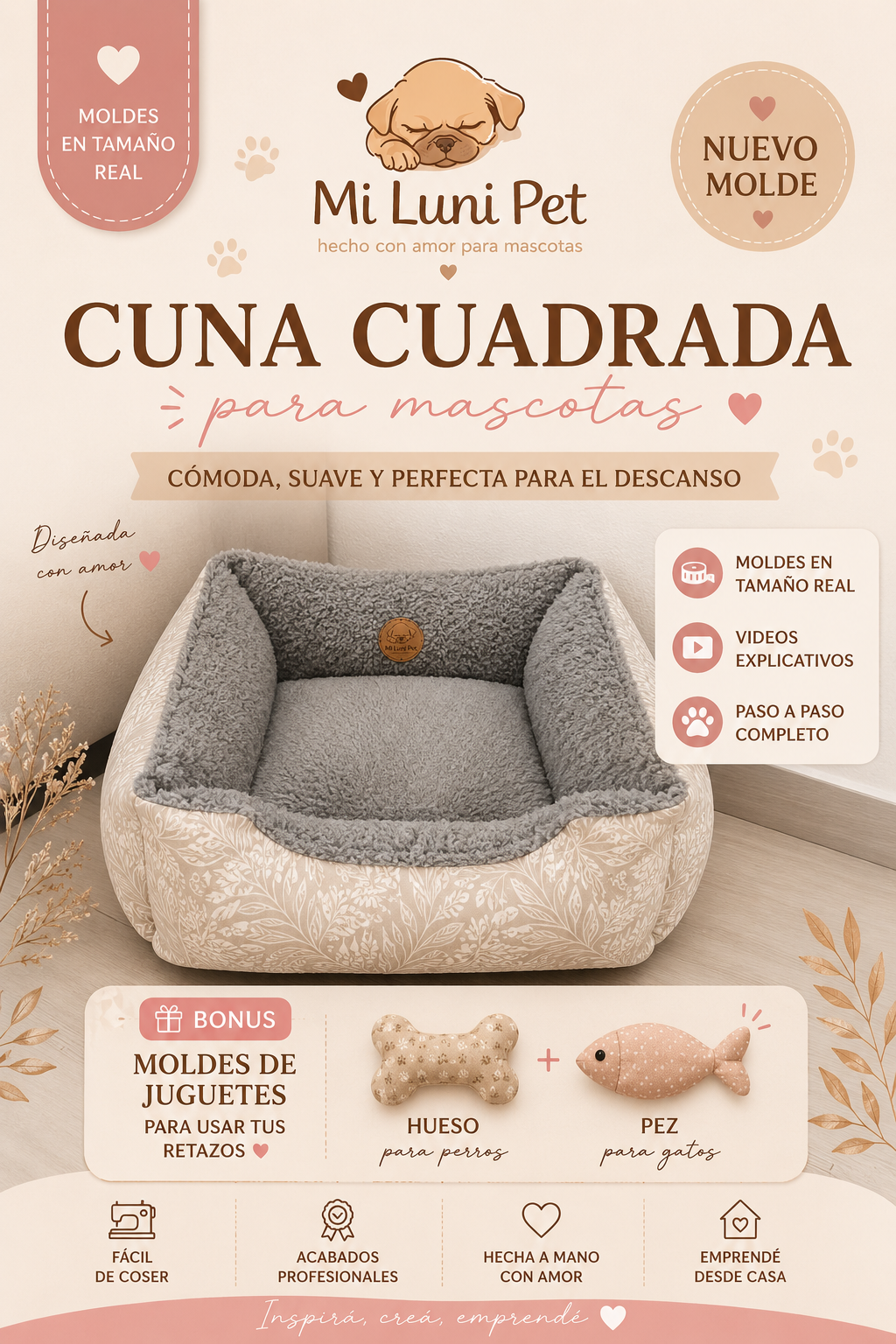 Molde Cuna Cuadrada
