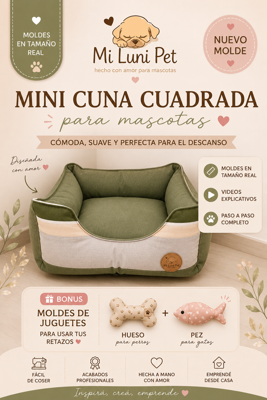 Molde Mini Cuna Cuadrada