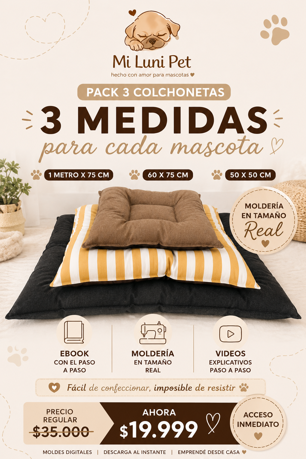 Pack Molde 3 Colchonetas